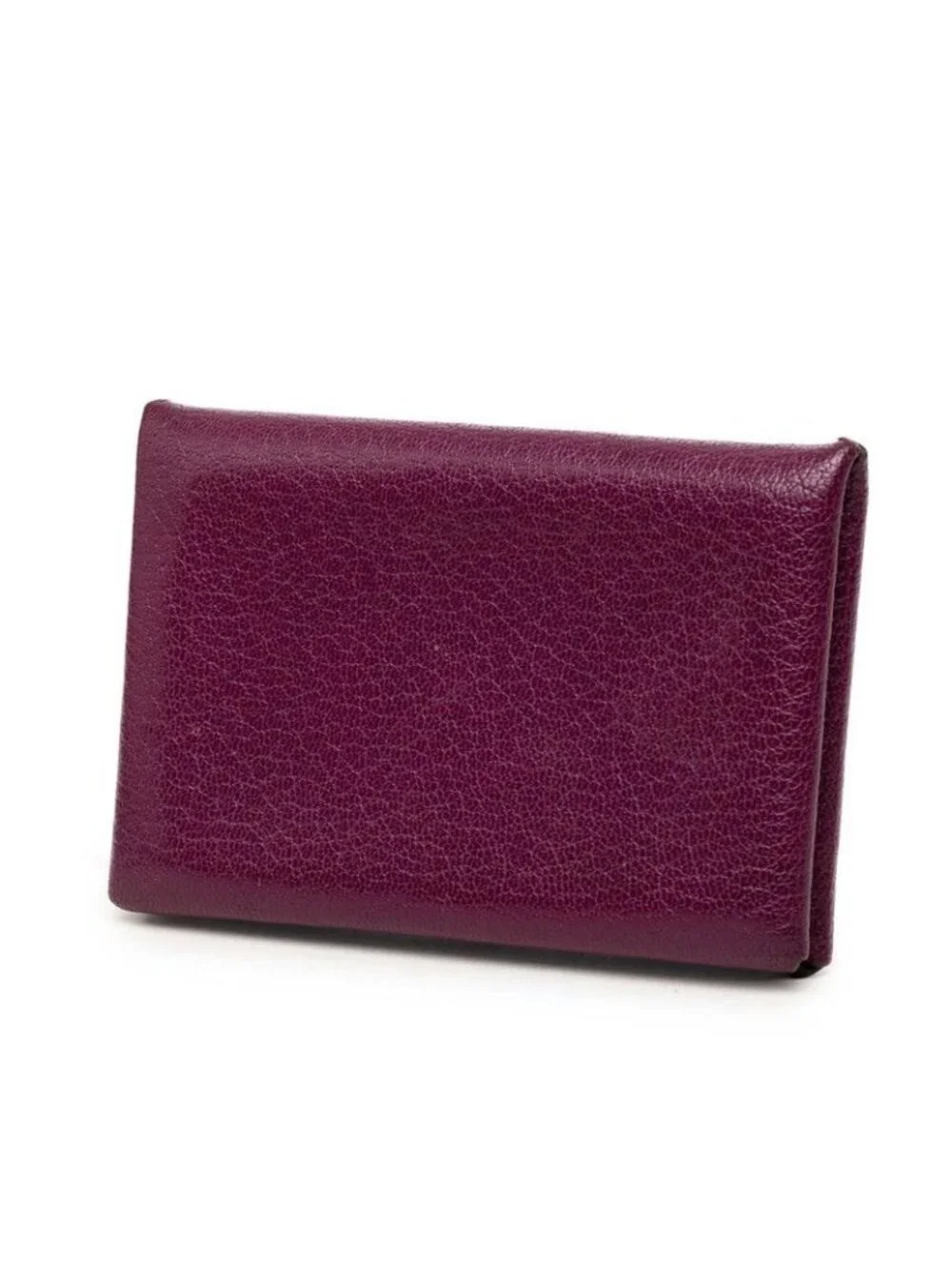 Hermes Calvi Card Case Business Anemone Purple Chevre